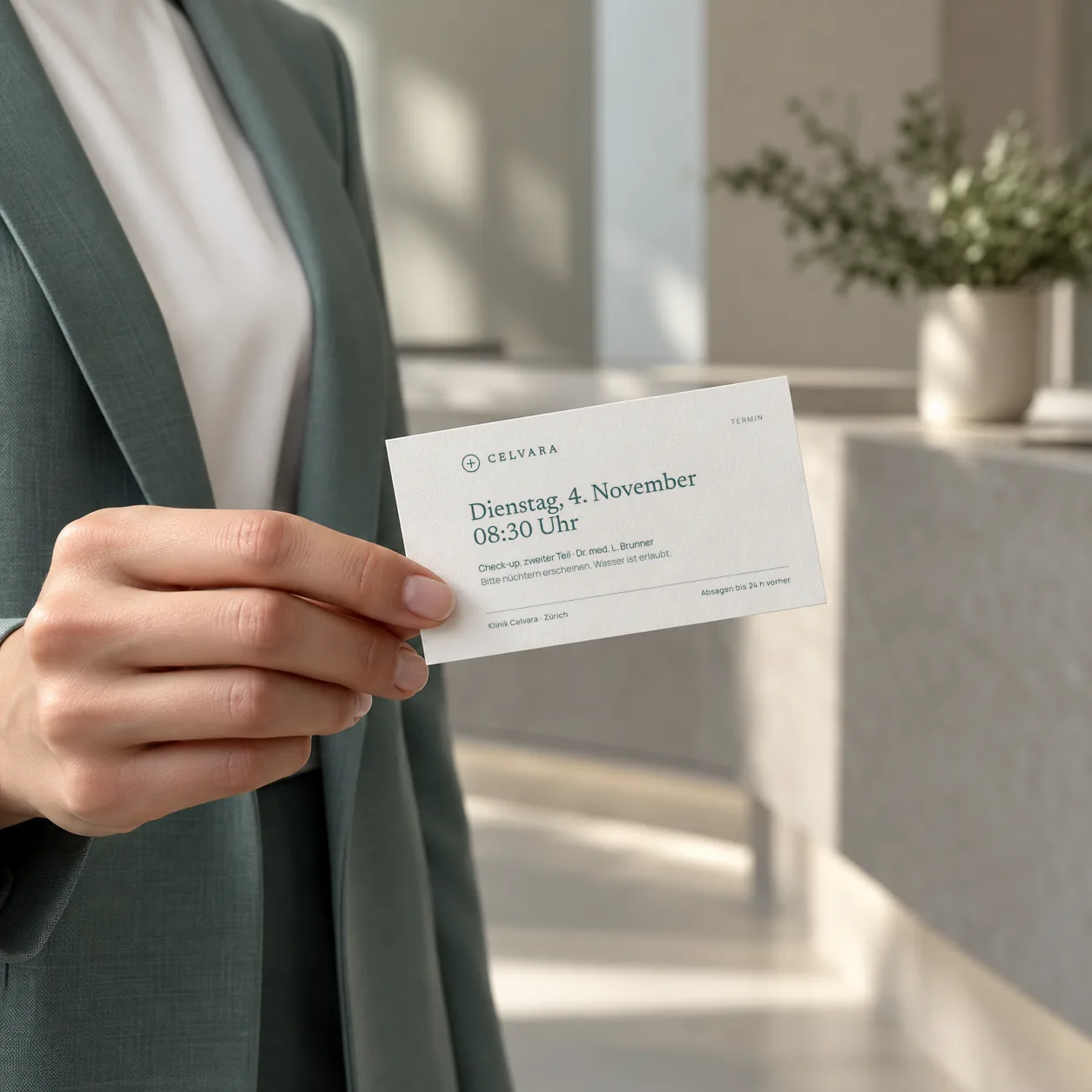 Appointment card