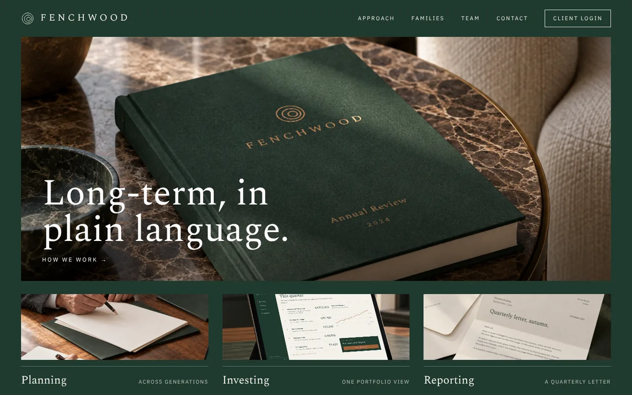 Home page.