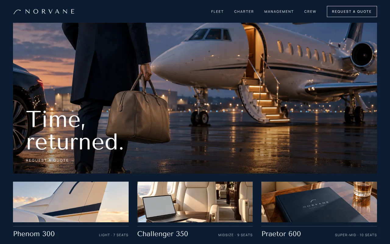 Home page.