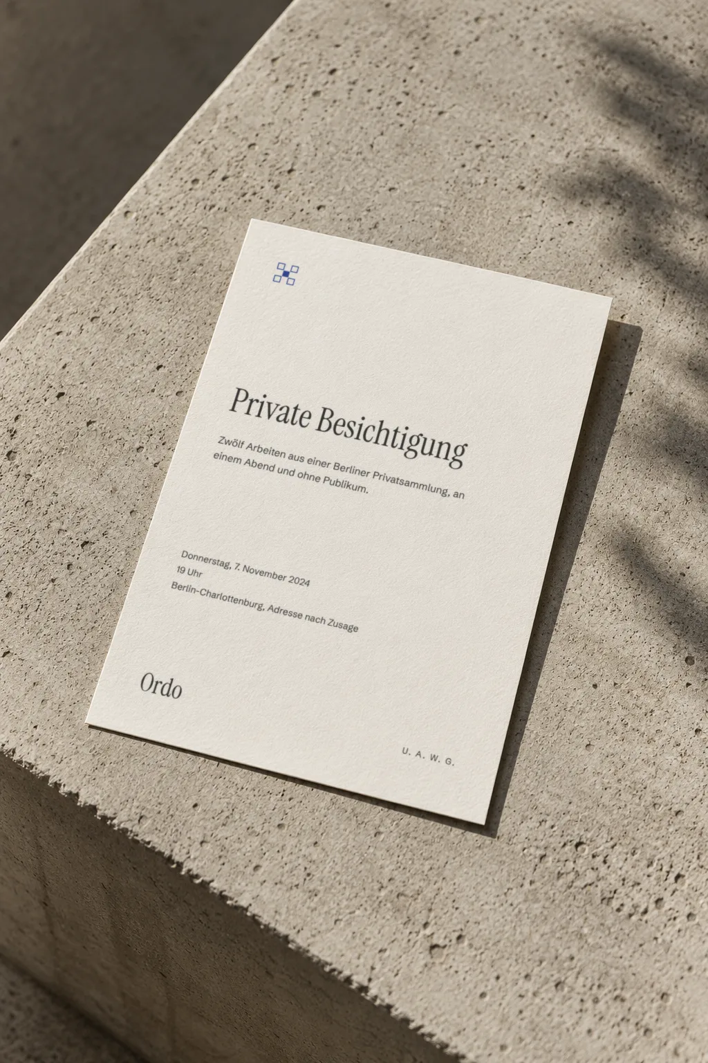 Invitation to a private viewing