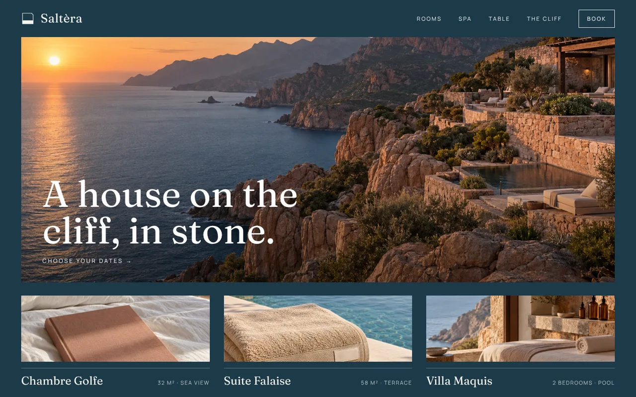 Home page.