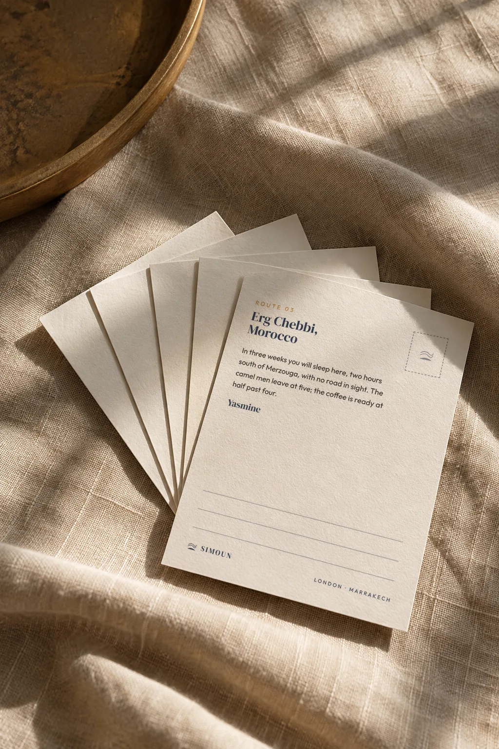 Postcards from the routes, sent before departure