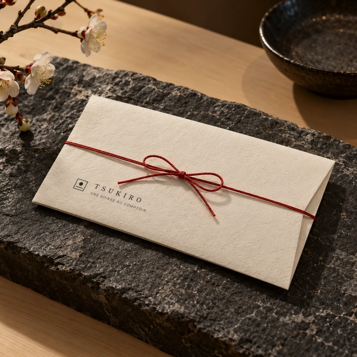 Gift card in a washi envelope