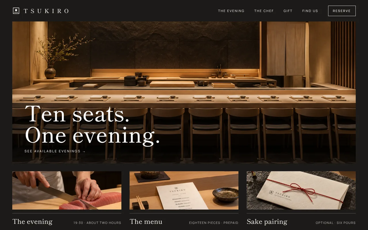 Home page.